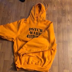 Comfy Orange “ psych ward” hoodie